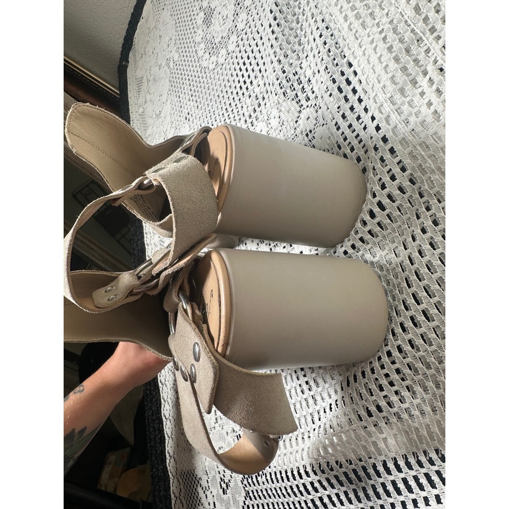 the Free People Hybrid Harness Platform Booties in diamond suede - Picture 4 of 8